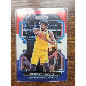 Derrick Favors 2021-2022 Panini Prizm #124 - Red White Blue - OKC Thunder - NBA